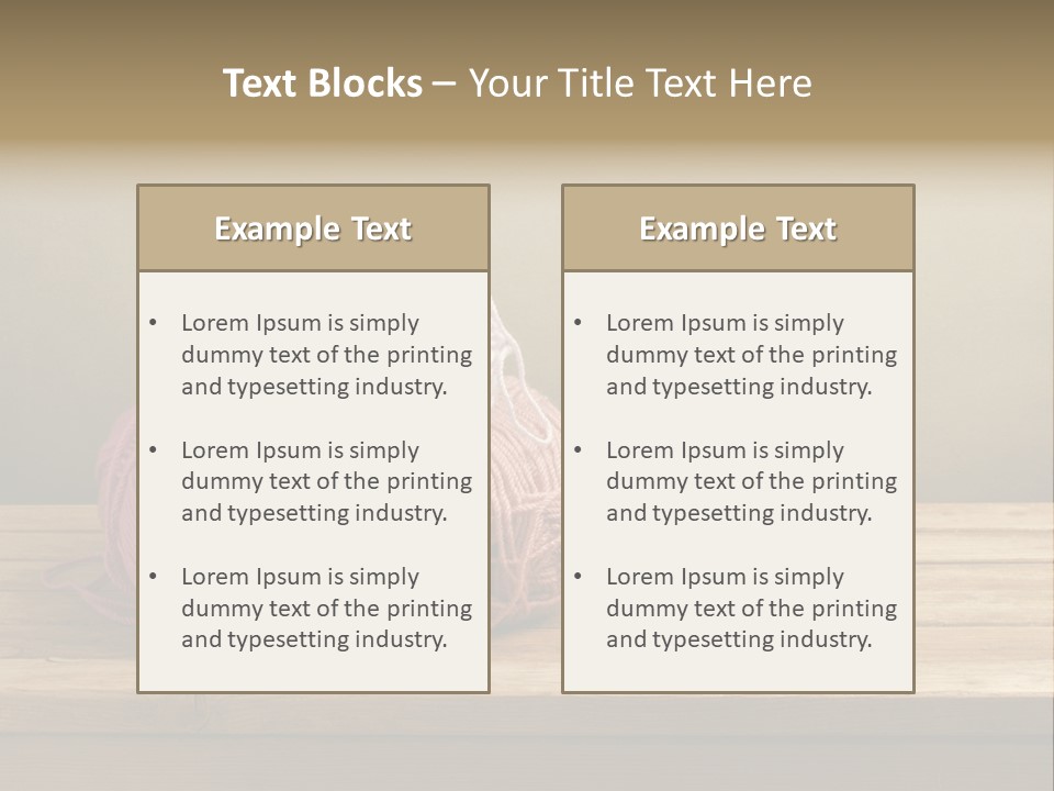 Table Winter Retro PowerPoint Template