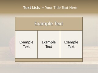 Table Winter Retro PowerPoint Template