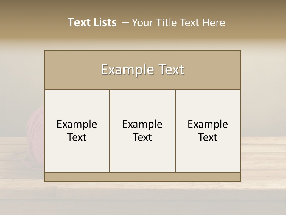 Table Winter Retro PowerPoint Template