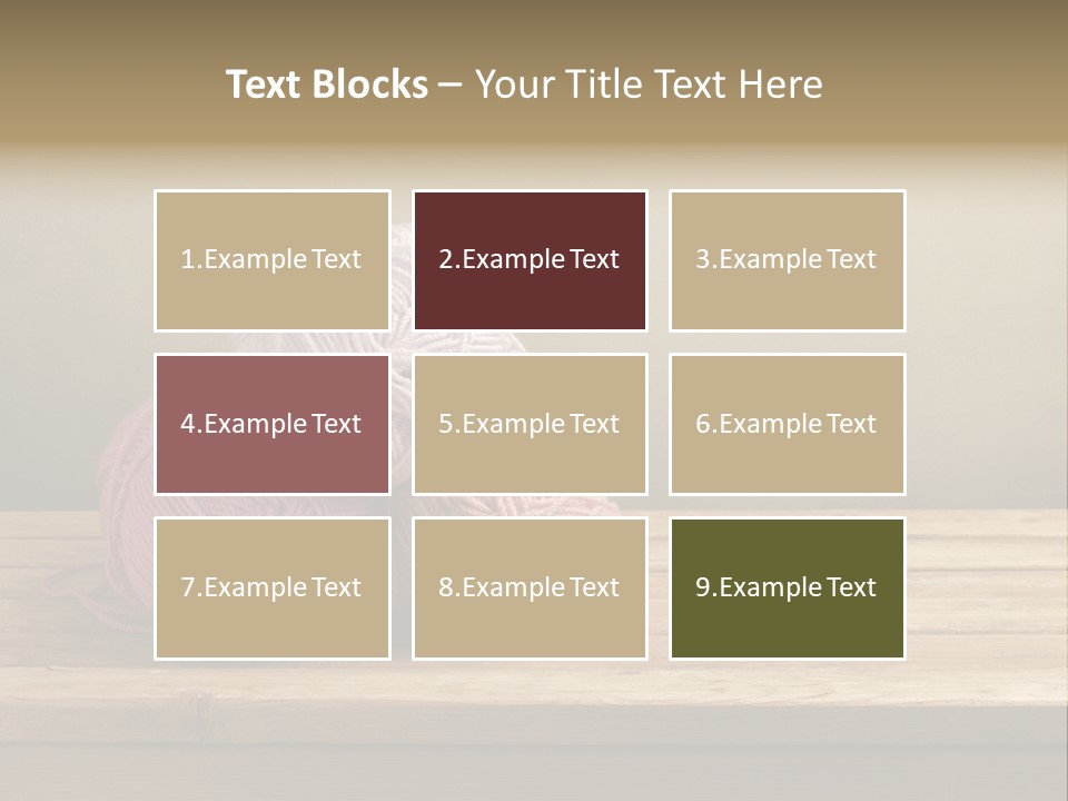 Table Winter Retro PowerPoint Template