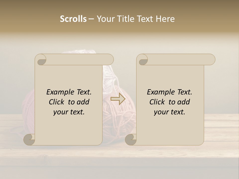 Table Winter Retro PowerPoint Template