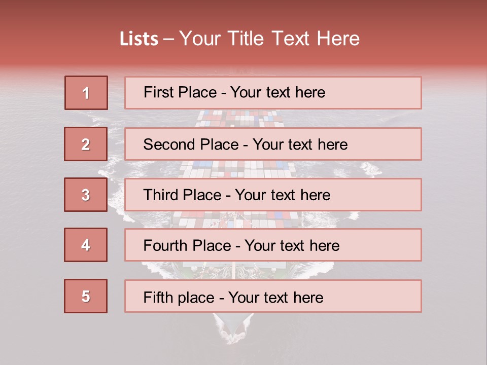 Export Harbor Industry PowerPoint Template
