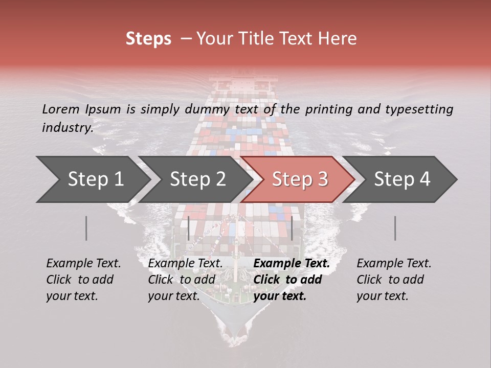 Export Harbor Industry PowerPoint Template