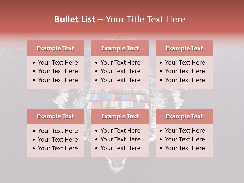 Export Harbor Industry PowerPoint Template