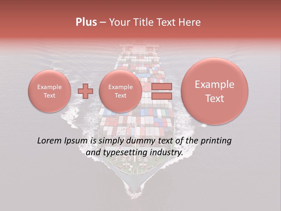 Export Harbor Industry PowerPoint Template