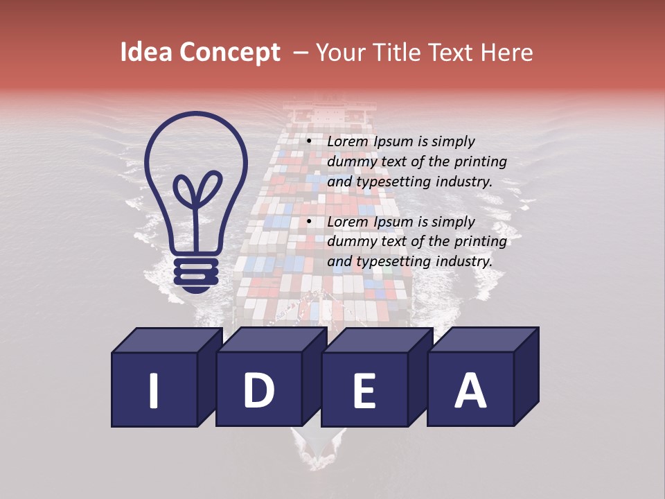 Export Harbor Industry PowerPoint Template