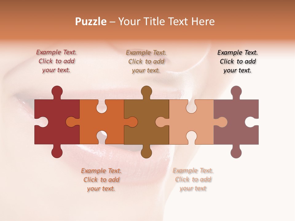 Mouth Lipstick Isolated PowerPoint Template