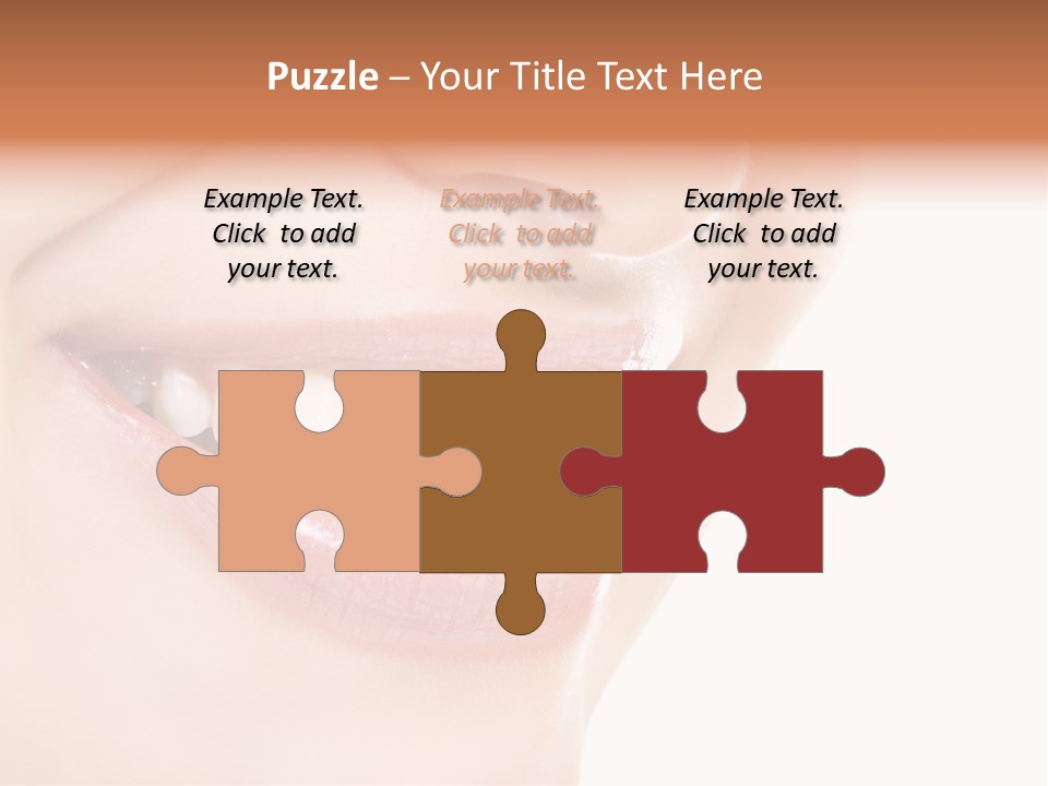 Mouth Lipstick Isolated PowerPoint Template