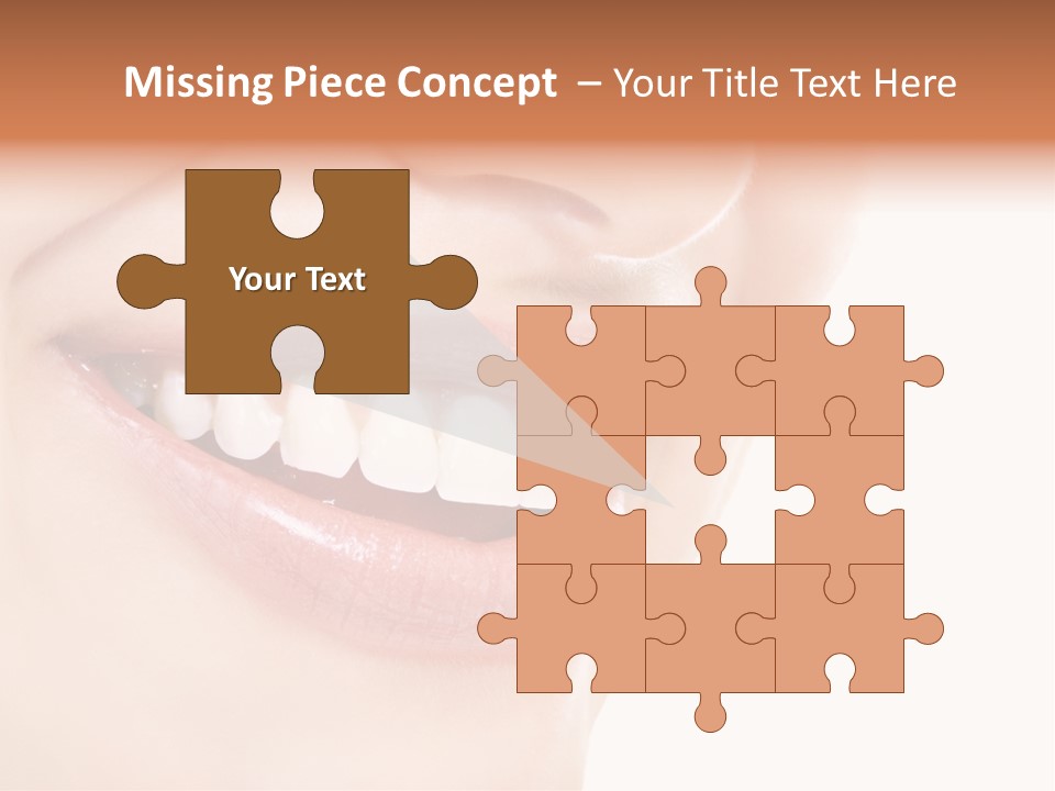 Mouth Lipstick Isolated PowerPoint Template