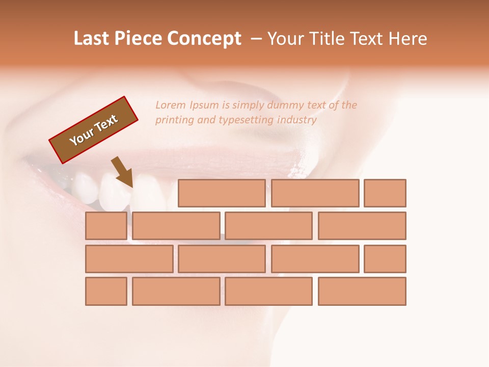 Mouth Lipstick Isolated PowerPoint Template