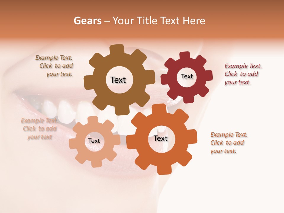 Mouth Lipstick Isolated PowerPoint Template