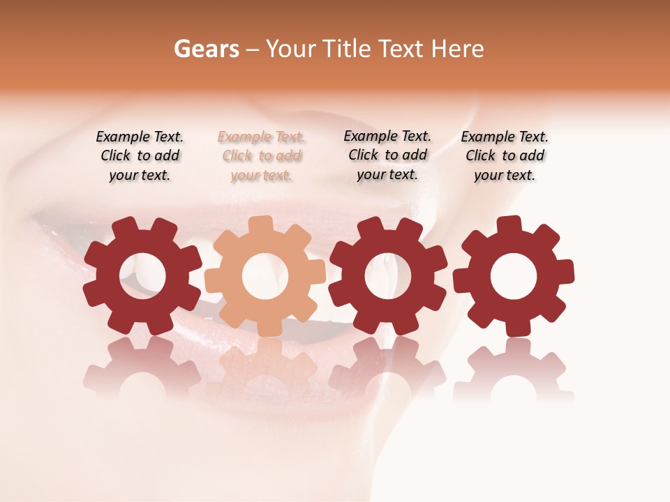 Mouth Lipstick Isolated PowerPoint Template