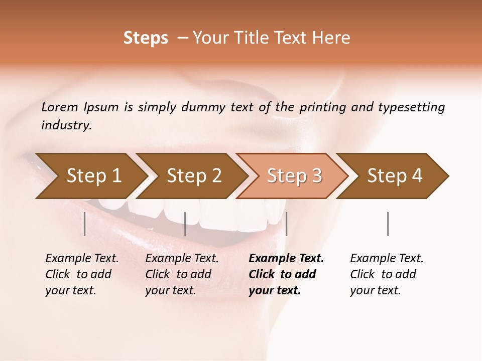 Mouth Lipstick Isolated PowerPoint Template