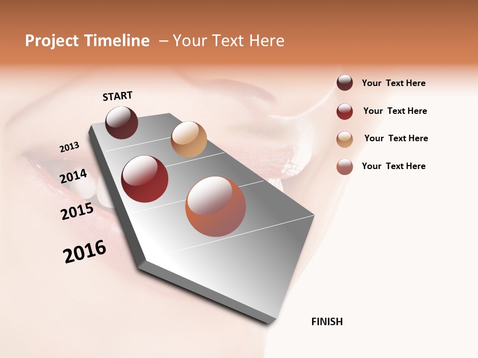 Mouth Lipstick Isolated PowerPoint Template
