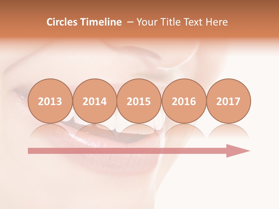 Mouth Lipstick Isolated PowerPoint Template