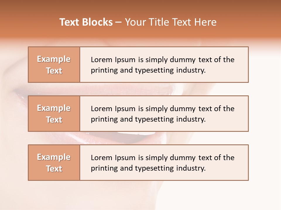Mouth Lipstick Isolated PowerPoint Template