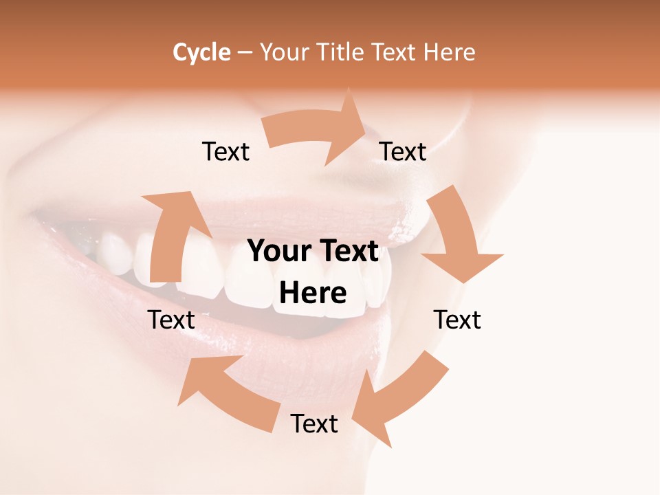 Mouth Lipstick Isolated PowerPoint Template