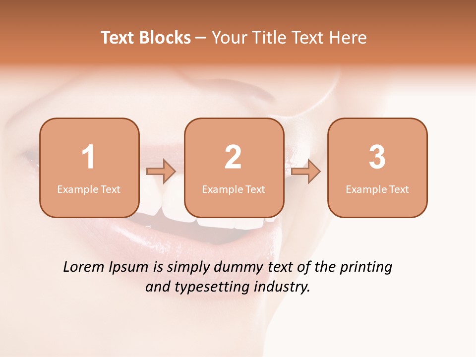 Mouth Lipstick Isolated PowerPoint Template