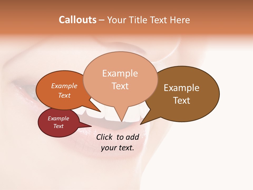 Mouth Lipstick Isolated PowerPoint Template