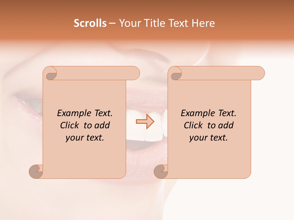 Mouth Lipstick Isolated PowerPoint Template