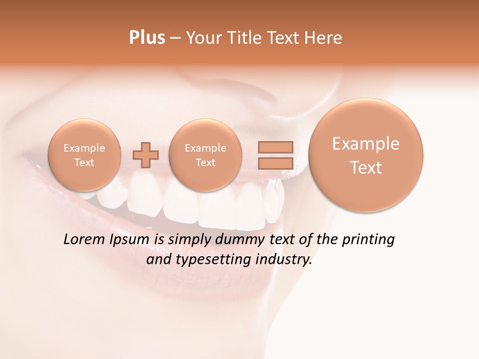 Mouth Lipstick Isolated PowerPoint Template