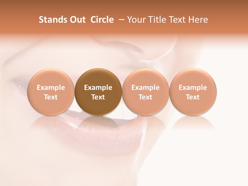 Mouth Lipstick Isolated PowerPoint Template