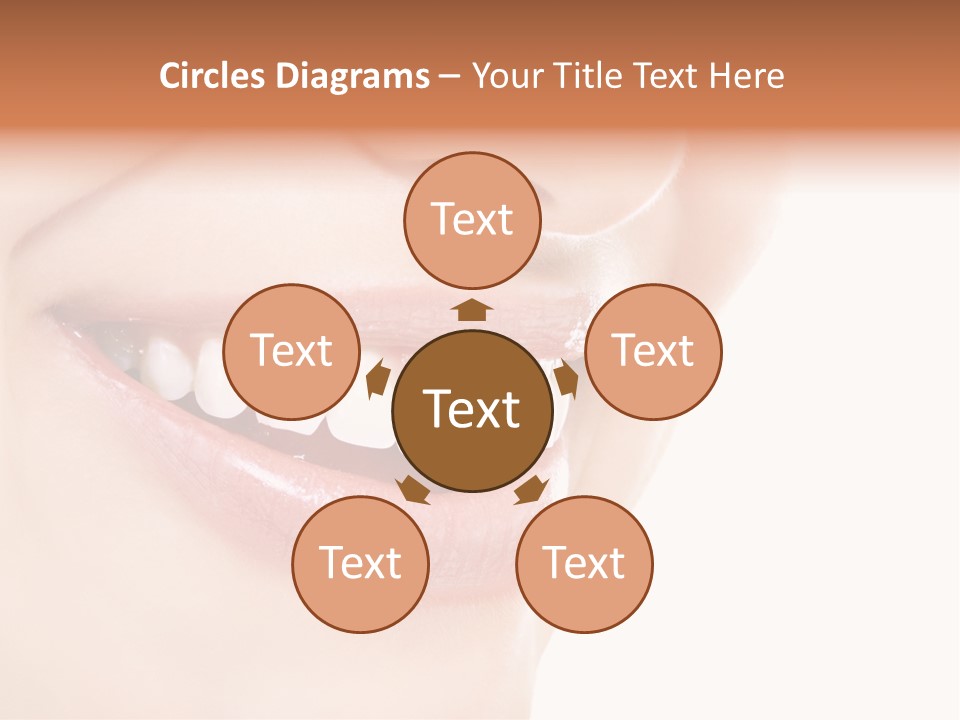 Mouth Lipstick Isolated PowerPoint Template