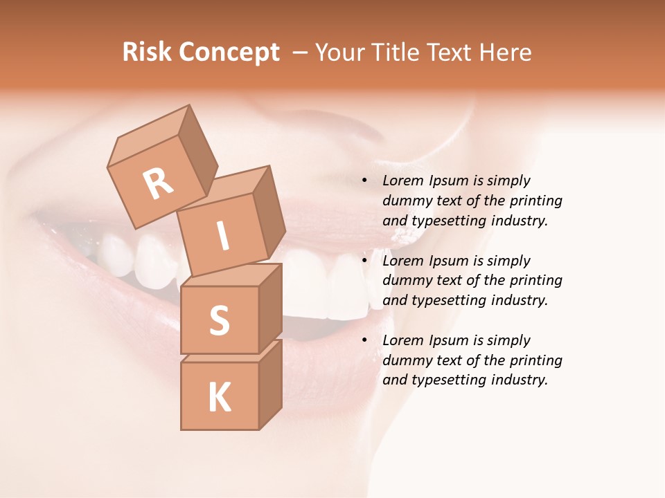 Mouth Lipstick Isolated PowerPoint Template