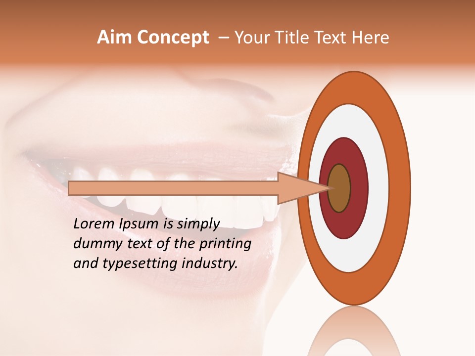 Mouth Lipstick Isolated PowerPoint Template