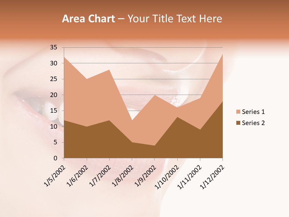 Mouth Lipstick Isolated PowerPoint Template