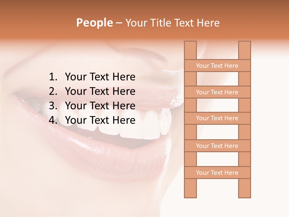Mouth Lipstick Isolated PowerPoint Template