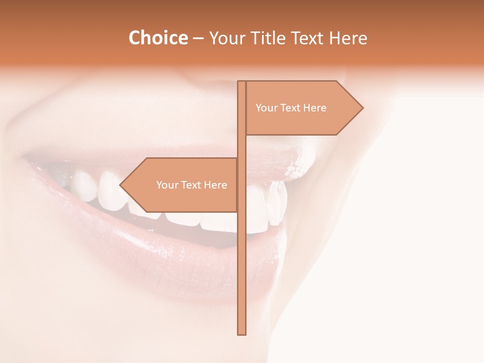 Mouth Lipstick Isolated PowerPoint Template