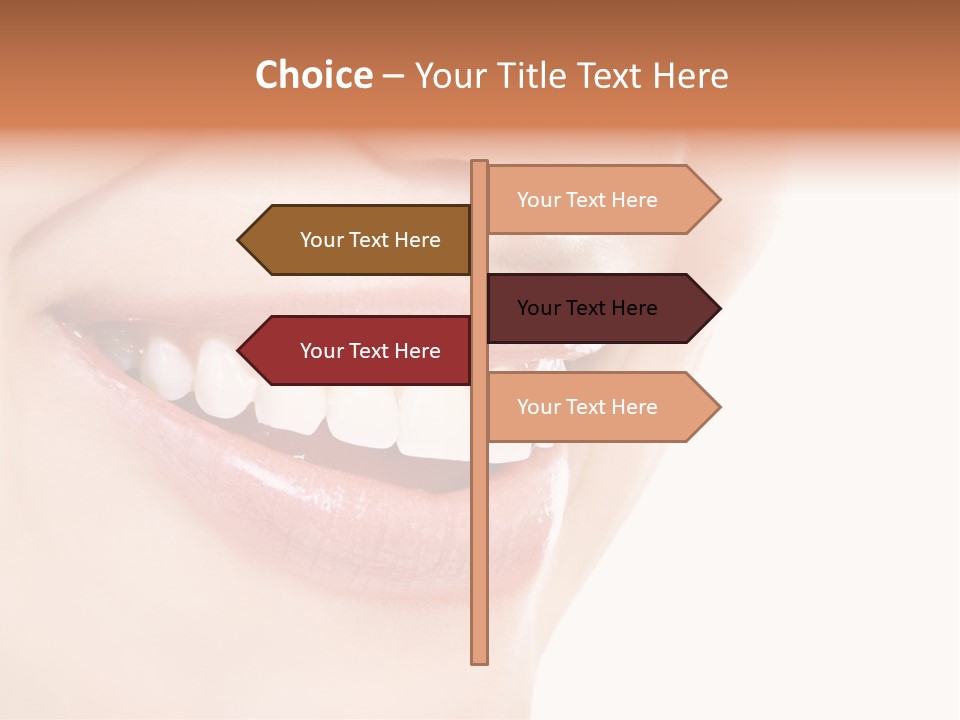 Mouth Lipstick Isolated PowerPoint Template