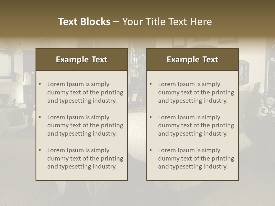 Indoors Home Addition Home Improvement PowerPoint Template