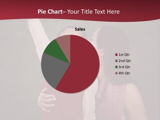 A Man And Woman Kissing In Front Of A Blackboard PowerPoint Template