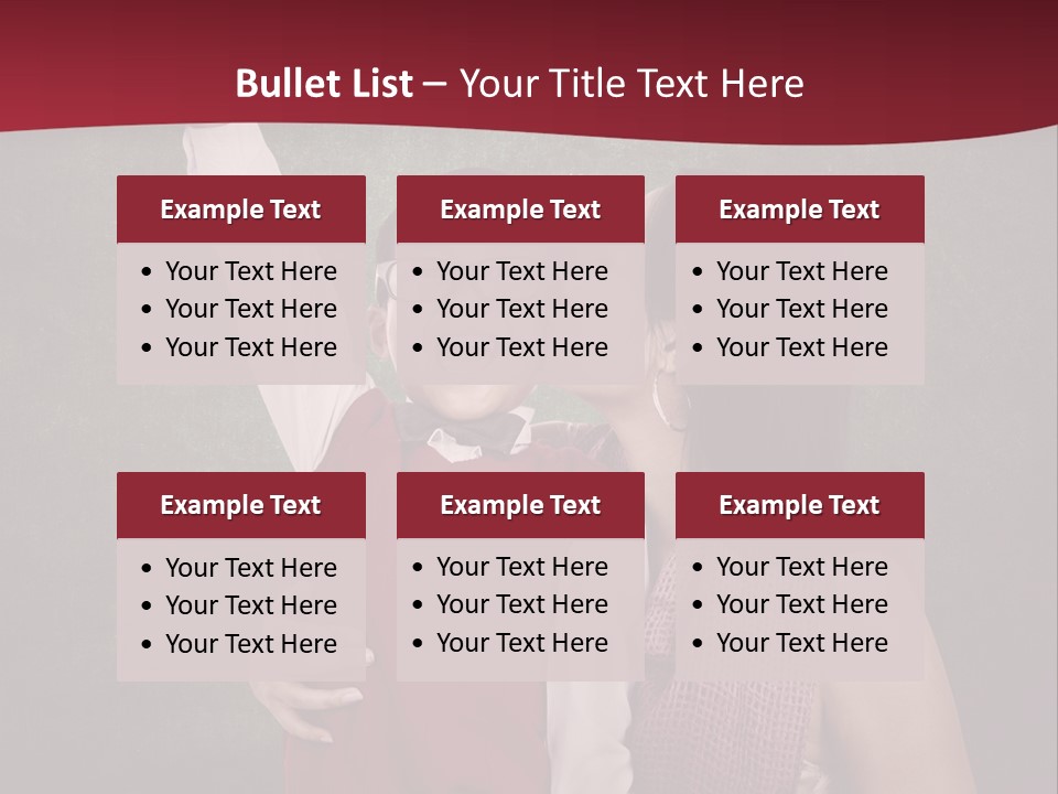A Man And Woman Kissing In Front Of A Blackboard PowerPoint Template