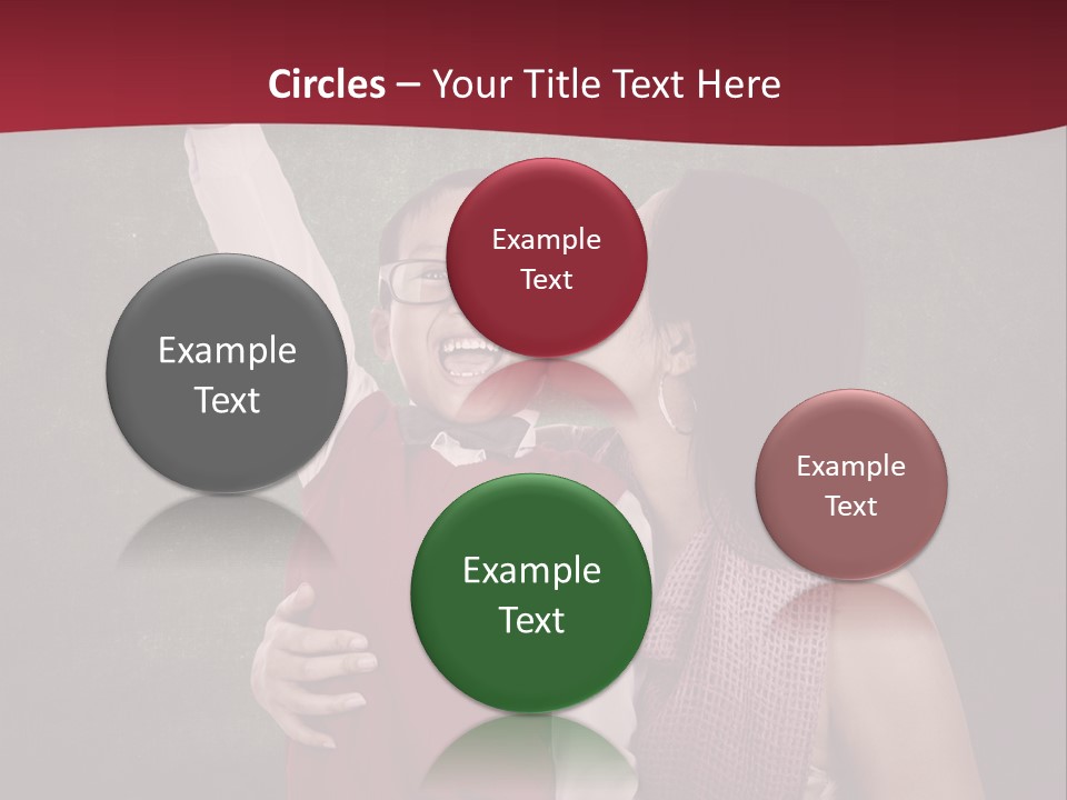 A Man And Woman Kissing In Front Of A Blackboard PowerPoint Template