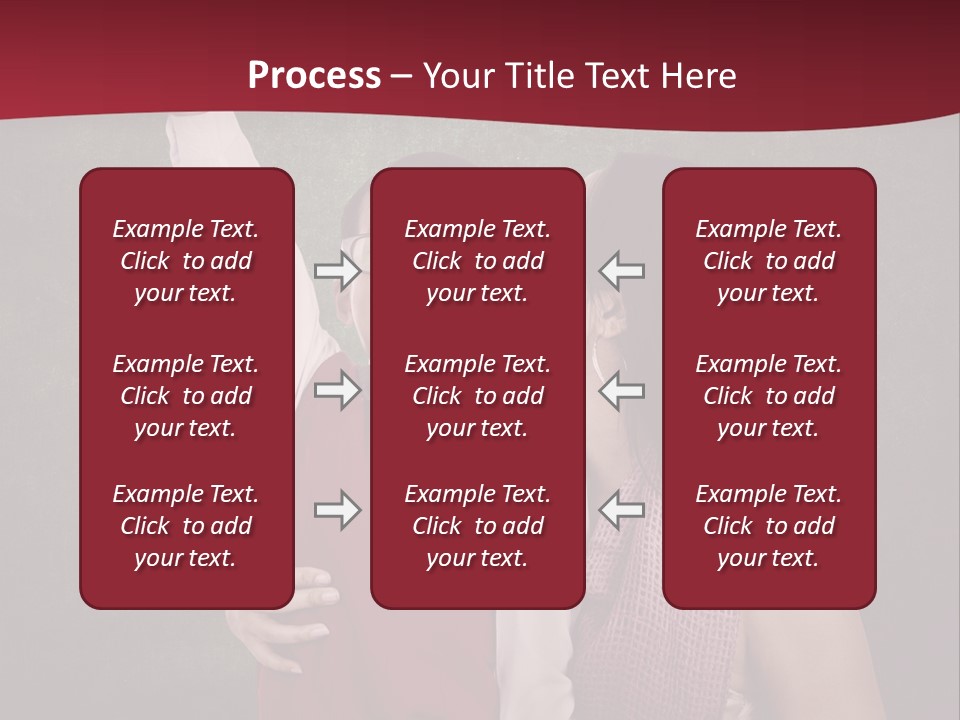 A Man And Woman Kissing In Front Of A Blackboard PowerPoint Template