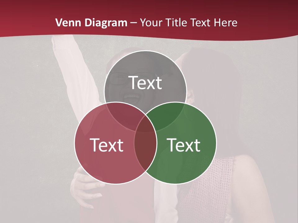 A Man And Woman Kissing In Front Of A Blackboard PowerPoint Template
