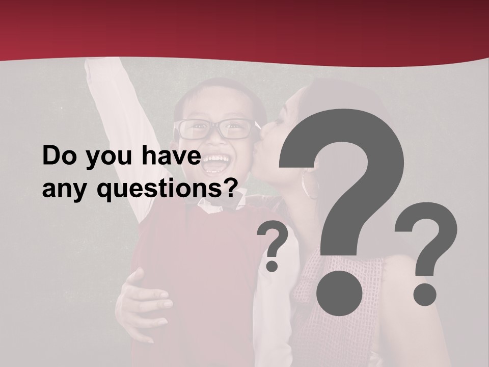 A Man And Woman Kissing In Front Of A Blackboard PowerPoint Template