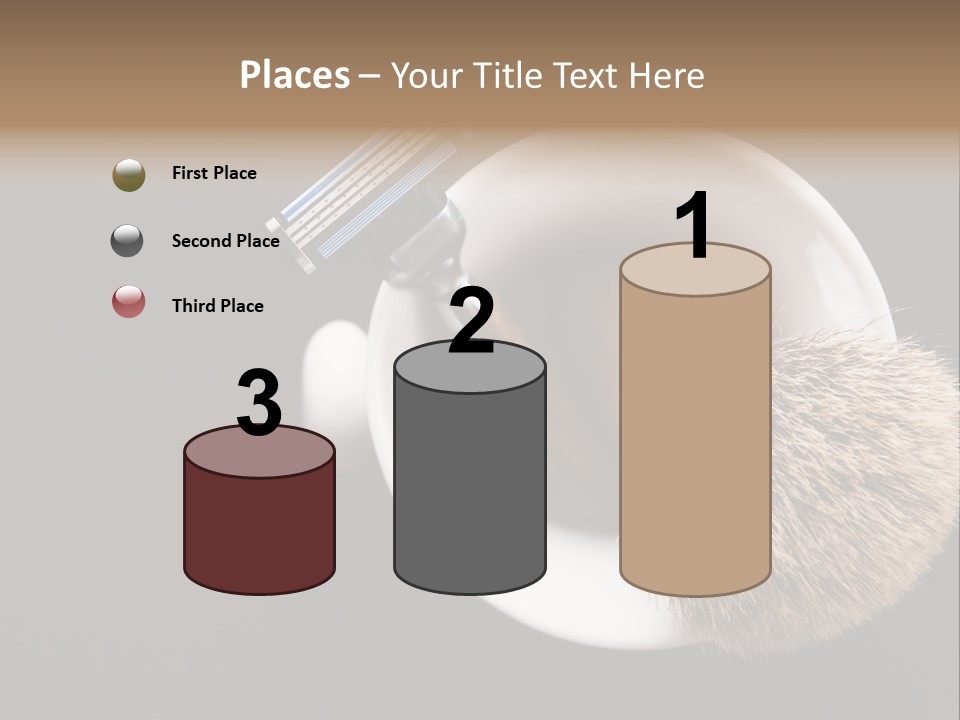 Shaving Brush Beautiful Hygiene PowerPoint Template