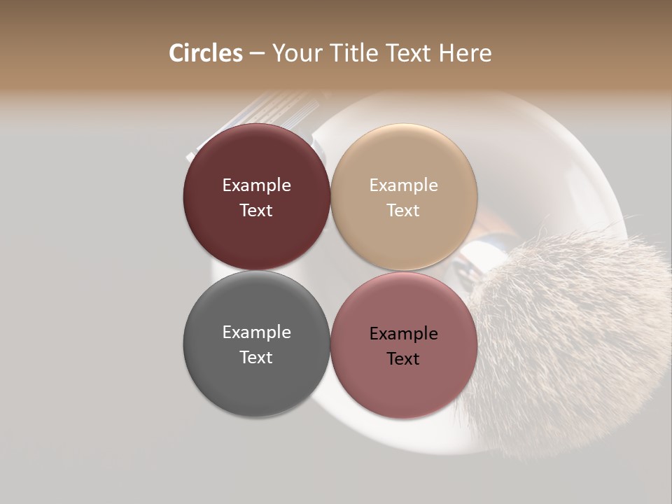 Shaving Brush Beautiful Hygiene PowerPoint Template