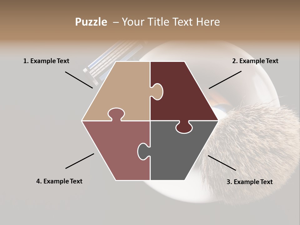 Shaving Brush Beautiful Hygiene PowerPoint Template