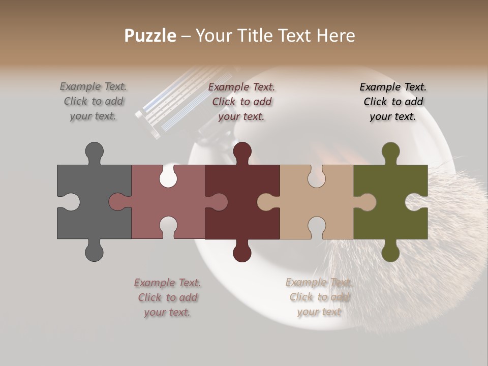 Shaving Brush Beautiful Hygiene PowerPoint Template