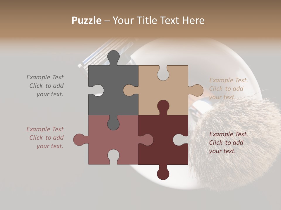 Shaving Brush Beautiful Hygiene PowerPoint Template