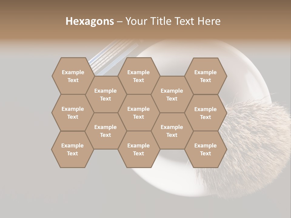 Shaving Brush Beautiful Hygiene PowerPoint Template