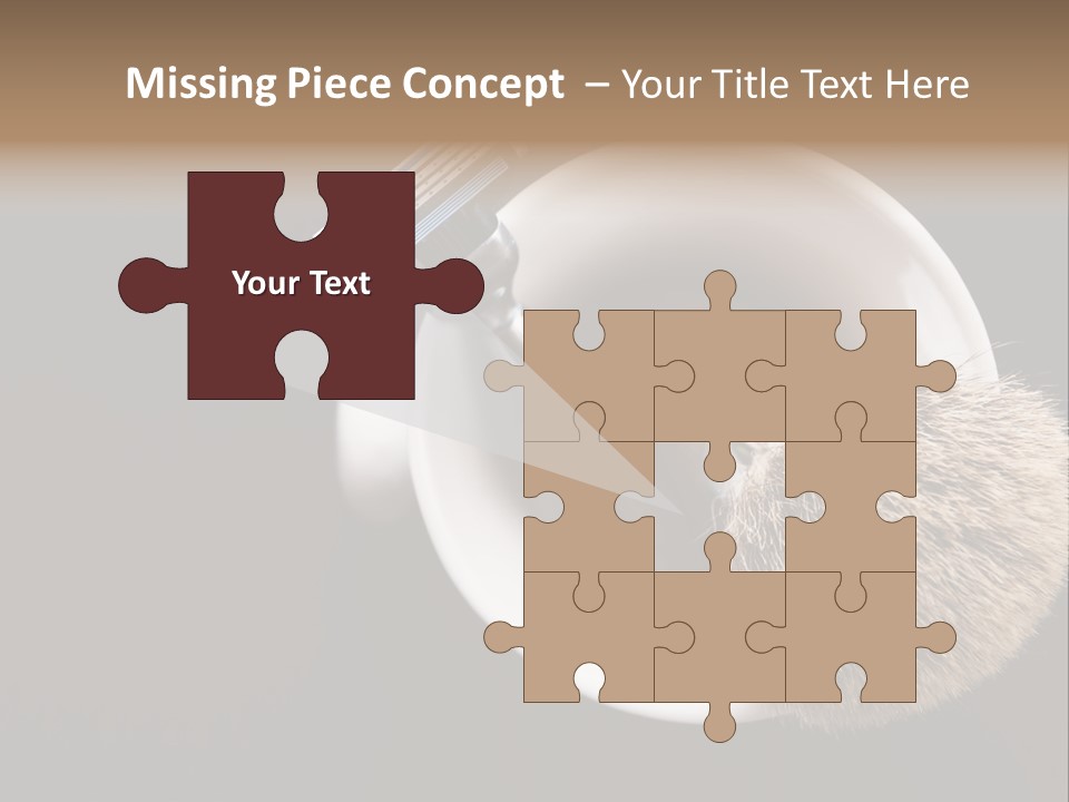 Shaving Brush Beautiful Hygiene PowerPoint Template