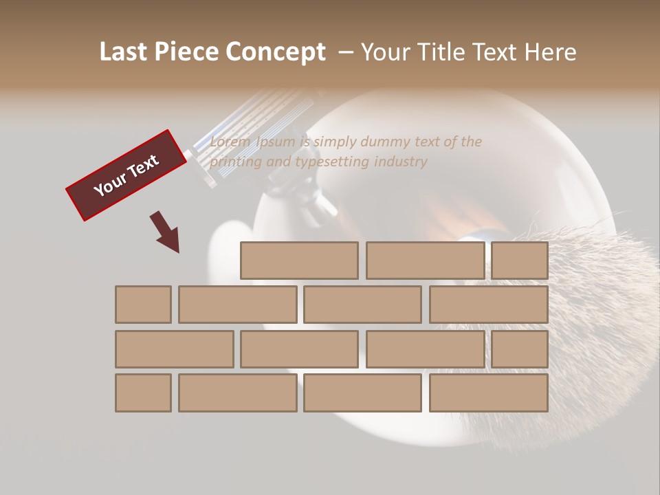 Shaving Brush Beautiful Hygiene PowerPoint Template