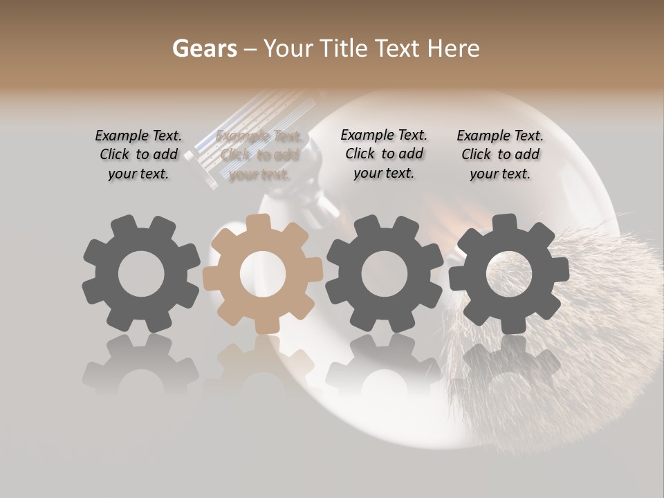 Shaving Brush Beautiful Hygiene PowerPoint Template