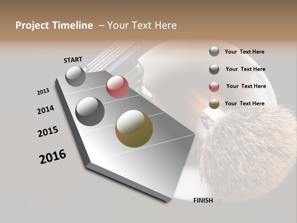Shaving Brush Beautiful Hygiene PowerPoint Template
